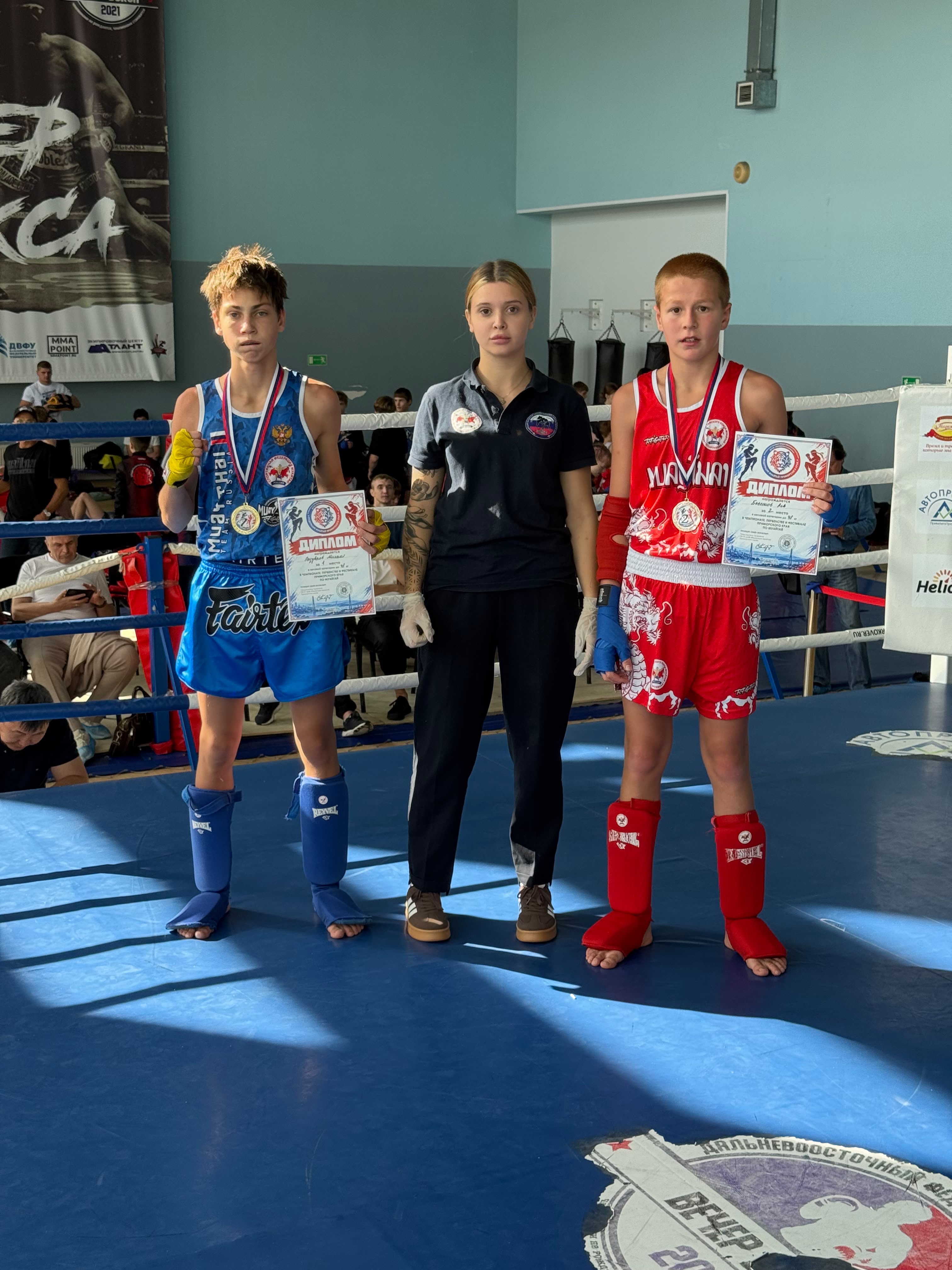 Успехи спортсменов из Находки на Чемпионате и первенстве Приморского края по тайскому боксу